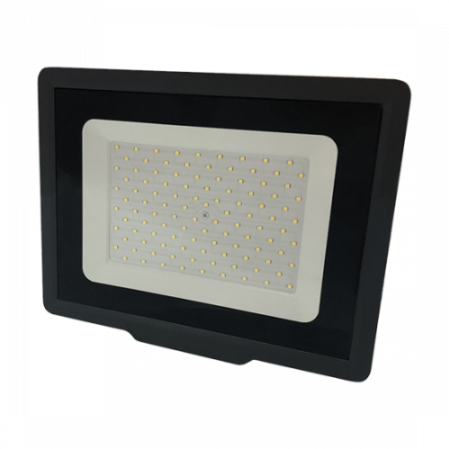 LED прожектор Optonica 100W 6000K 8500lm 230V черен IP66